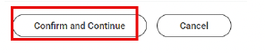 Confirm and continue button